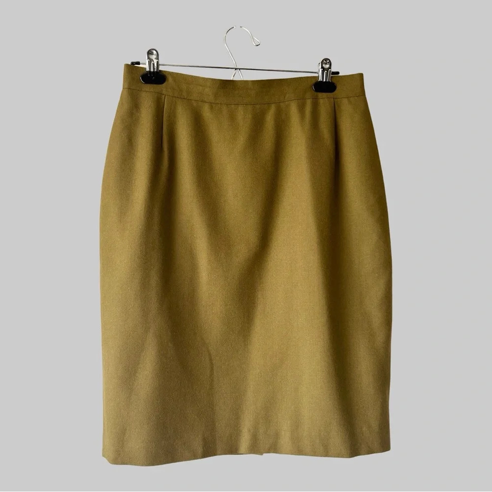 Vintage Jaki Petites Union Made Pure Wool Pencil Skirt Made in Canada